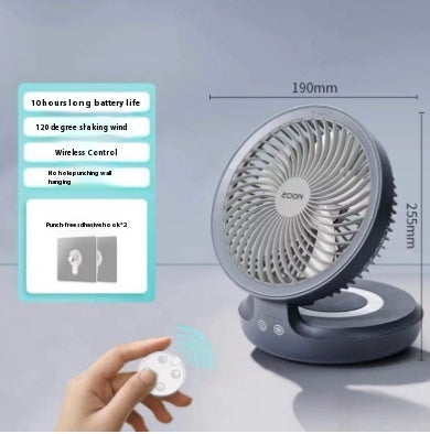 Wireless Suspension Air Circulation Small Fan Charging Folding Desktop