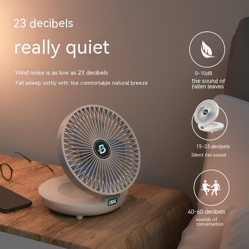 New Mini Folding Electric  Multi-gear Brushless Fan Desktop Wall Hanging