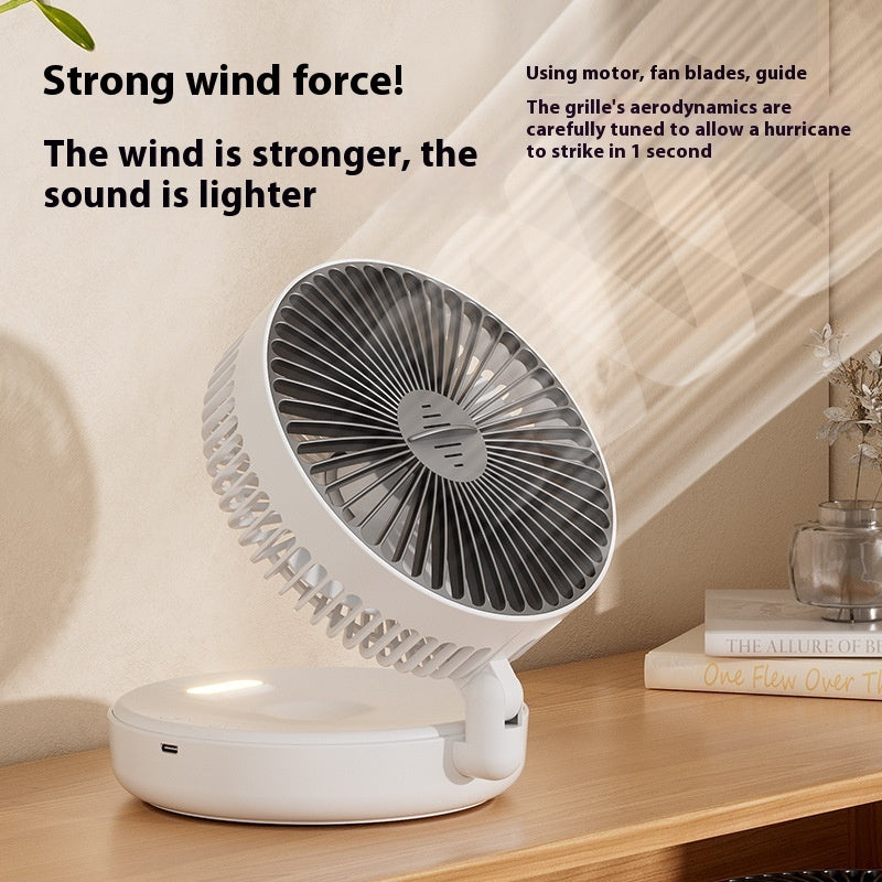 Multifunctional Folding Luminous Fan Desktop USB
